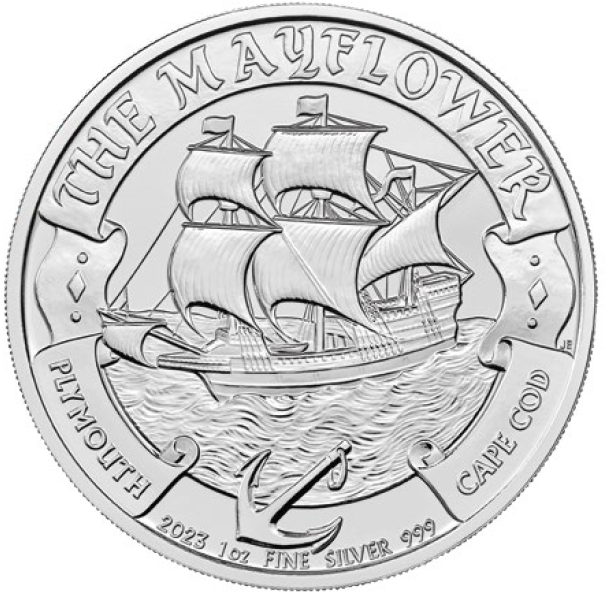 The Royal Mint - The Mayflower 1oz Silver Bullion Coin